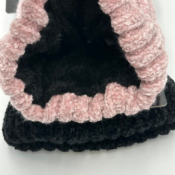 NWT‎ 2 London Fog Collection Winter Stocking Caps/Beanie Super Soft Lining Pink